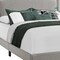 Homeroots 51.5 in. Solid WoodLinenMDF & Foam Queen Size Bed with a Chrome Trim 333300 - alternate 2